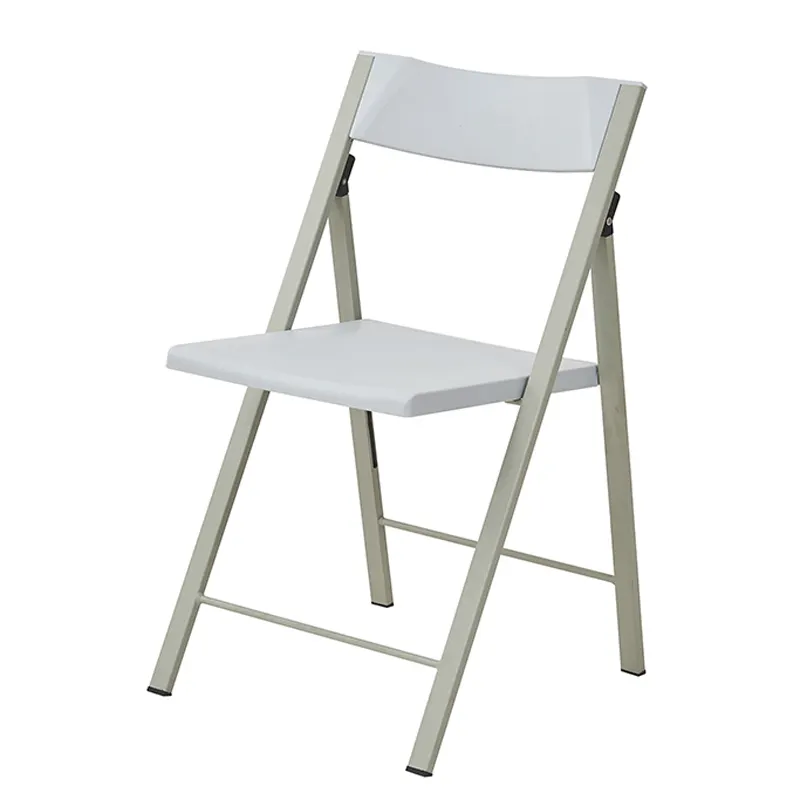 Folding Plastic Chair Metal Frame Chairs White Cheap Plastic Party Home Furniture Iron Dining Room Furniture Modern