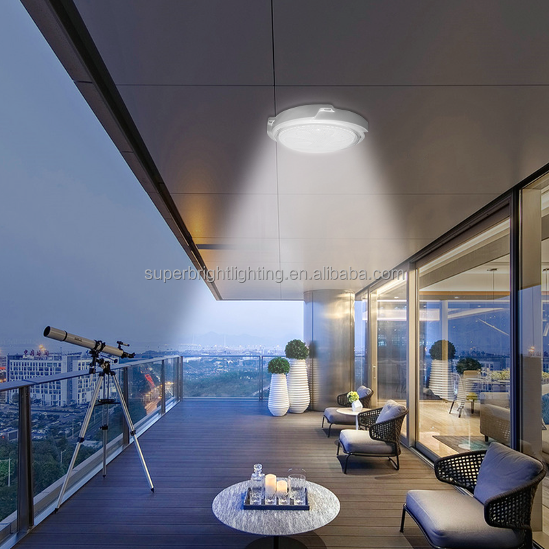 solar lights round outdoor light with remote