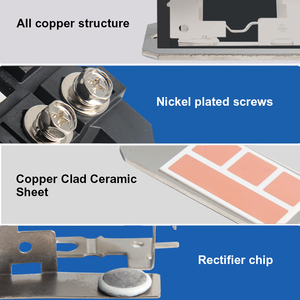 Kane mdq100a 1600V ixys phụ kiện điện tử Thyristor một pha CHỈNH LƯU cầu mô-đun 1 pha cầu chỉnh lưu Diode - Product Image 5