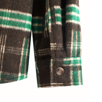 Dropshipping Veste à capuche à manches longues à carreaux pour hommes, veste chaude et décontractée à la mode pour l'automne, tissu d'extérieur