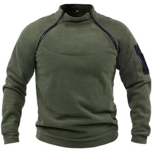 2025 collo alto felpa da <span class=keywords><strong>uomo</strong></span> autunno e inverno caldo popolare tinta unita Outdoor <span class=keywords><strong>abbigliamento</strong></span> da <span class=keywords><strong>uomo</strong></span> modello caldo - Product Image 4