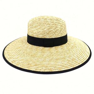 Chapeau Fedora en Paille de Blé Tendance pour Femme et Homme, Grand Bord, Protection Solaire, Idéal Plage et Temps Tropical – Nouvelle Collection Été - Product Image 6