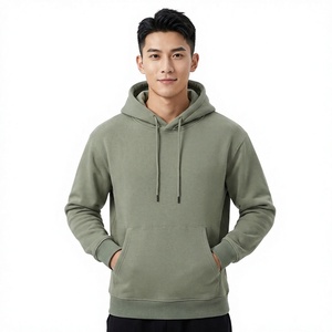 เสื้อฮู้ดดี้ผู้ชายทรงโอเวอร์ไซส์ ผ้าคอตตอน/โพลีเอสเตอร์คุณภาพสูง ใส่สบาย นุ่ม ทันสมัย ขายดี - Product Image 3
