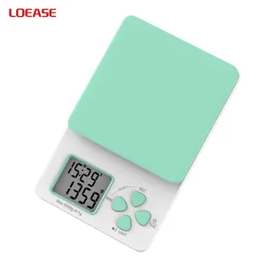 K77 Digital ABS Plastic Slim Design Drip Coffee Timer Count Up And Down Electronic Kitchen Cooking Scale