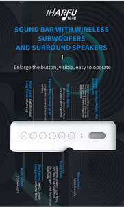 Système audio stéréo HIFI multifonctionnel avec support pour carte TF, entrée AUX, basses puissantes, haut-parleur sans fil Bluetooth avec réveil - Product Image 3
