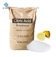 Acide Citrique en Poudre de Qualité Alimentaire 99% de Pureté, Marque SIMEL, Vente en Gros, Fabricant Chinois