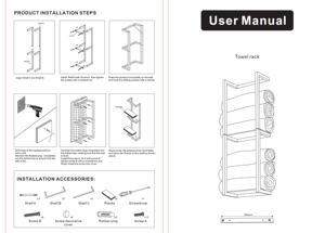 Treo Tường Thép Không Gỉ Khăn Giá Bền Khăn Tắm Chủ Gấp Kệ Lưu Trữ Móc Áo Móc Cho Lưu Trữ Thuận Tiện - Product Image 6