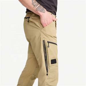 Pantalones cargo de Alta calidad de color caqui con múltiples bolsillos, pantalones informales para deportes al aire libre para hombre - Product Image 4
