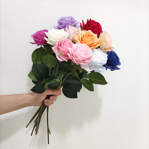 tirtifcial lower rchid lower Lower 7 Heads Real Ouch ilicono ottotton halhalaenopsis lower for Decoration - Product Image 4