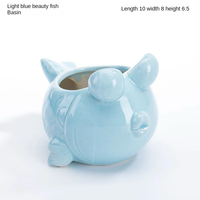 Pot de fleurs en céramique motif étoile de mer et coquillage, design OEM, pour décoration de chambre d'enfant, animal marin mignon, vente en gros