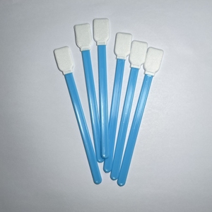 ZHUOJING SW-864B Hisopos de algodón sin pelusa para sala limpia industrial, con cabeza de poliéster y <span class=keywords><strong>punta</strong></span> de PP, <span class=keywords><strong>azul</strong></span>/verde, 100 unidades/bolsa - Product Image 6