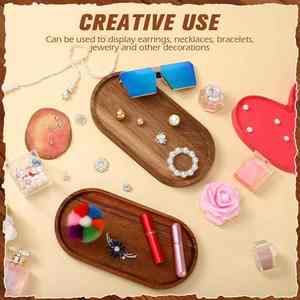 Platos de madera de acacia de nogal negro de haya de ébano con forma ovalada Rectangular decorativa de estilo japonés hecha a mano <span class=keywords><strong>para</strong></span> servir - Product Image 4