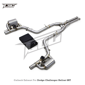 Auto Valvetronic Catback para Dodge Challenger Hellcat SRT 6,2 T 2016-2022 SUS304 H tubo resonador Catback silenciador carrera escape - Product Image 5