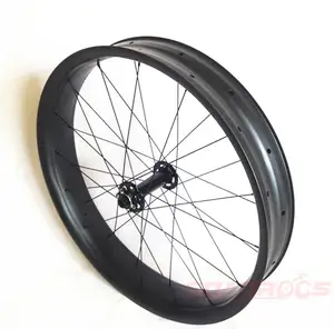 SoarRocs 26er Carbon Fat Wheel 65 80 100mm breit 24 Zoll Snowbike Scheiben räder M15 135 150mm x M12 170 190 197 haken lose fette Räder