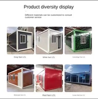 Les fabricants fournissent des maisons préfabriquées pliables, des bâtiments modulaires à assemblage rapide pour les chantiers de construction