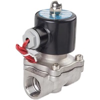 Vanne solénoïde à commande électromagnétique SS304 DN15-50 pour le contrôle général de l'eau à température moyenne