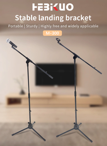 HEBIKUO M-300 - Soporte de Micrófono Profesional Ajustable de Fábrica OEM, Soporte de Micrófono Plegable para Actuaciones en Escenario - Product Image 5