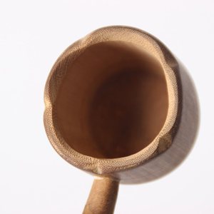 Louche à eau en racine de bambou carbonisé, cuillère à eau en bambou, distributeur d'eau en bambou pour cérémonie du thé, artisanat en bambou, service à thé - Product Image 2