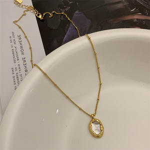 Nuevo Collar de Lujo de Acero Inoxidable con Circonita, Cadena para Clavícula con Diseño de Lazo y Flor, Regalo para Mujer - Product Image 5