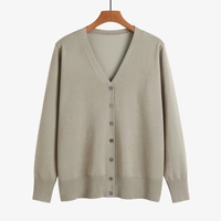 Damen Frühlingskleidung Pullover Übergröße Jacke Langarm Strickpullover Einfarbig Schlichte Elegante Strickjacke