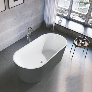 Bañera Acrílica Independiente Negra de 1700 mm con Hidromasaje, Acrílico Negro para Adultos, Baño - Product Image 6