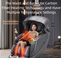 2025 C26 meilleur luxe grande taille maison SL Rail 4D Shiatsu zéro gravité espace cabine chaise de Massage pliable corps complet SL pliable
