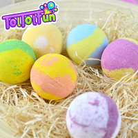 Lot de bombes de bain effervescentes colorées pour enfants, boules de sel flottantes instantanées, jouets amusants et pétillants, coffret cadeau pour anniversaire de tout-petit