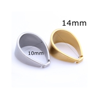 Attaches de pendentif en acier inoxydable argenté et doré pour chaînes de 10 mm, connecteurs de colliers et bracelets, apprêts de bijoux