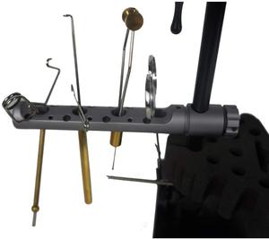 Support de rangement pour outils de montage de mouches en acier usiné CNC (B06) - Product Image 1