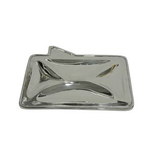 Plateau et plateau en aluminium de style moderne en forme de bateau pour servir les aliments à la maison et à l'hôtel Plateau de service décoratif en métal durable - Product Image 4