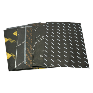 Papier de soie personnalisé pour bouquet, format A4, doré argenté, motif végétal, 17 g/m² - Product Image 1