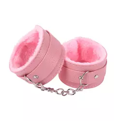 La meilleure vente de jouets sexuels érotiques pour femme réglable en cuir PU peluche cheville manchette contraintes <span class=keywords><strong>Bondage</strong></span> - Product Image 5