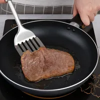 Vente chaude en gros 430 poignée en acier inoxydable tournant à fente épaissi outils de cuisson ustensiles de cuisine ustensiles de cuisine