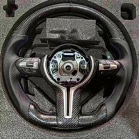 Volant en fibre de carbone personnalisé adapté aux modèles BMW F30 F31 F34 F35 F80 F82 M3 F10 X15 M5 E90 Sport M Série 3 Série 5