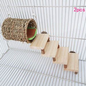 Seta dorata orso zucchero aliante cavia scoiattolo scala nido caldo trivella Set 2 pezzi gabbia per animali domestici e accessori per la casa - Product Image 3