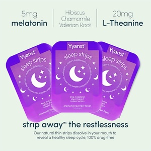 High Quality Private Label Sleep Oral Strip and Lysine Active Ingredients Promote Sleep Fall Improve Deep Sleep - Product Image 2