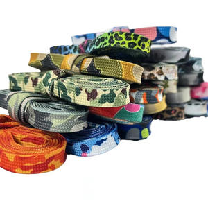 WEGOODZF Lacets imprimés <span class=keywords><strong>l</strong></span>éopard camouflage colorés personnalisés Lacets plats en polyester pour baskets et chaussures décontractées - Product Image 4