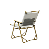 Chaise de camping pliable, chaise de plage portable, mobilier d'extérieur pour le parc, chaise lune avec structure métallique