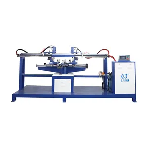 steel round duct flange hole punching machine