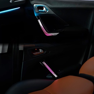 Kit d'éclairage ambiant LED pour voiture SJC pour <span class=keywords><strong>Peugeot</strong></span> <span class=keywords><strong>2008</strong></span> 2014-2019, intérieur automobile, symphonie de 64 couleurs, <span class=keywords><strong>accessoires</strong></span> décoratifs dynamiques - Product Image 2