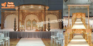 Raj Mahal Double Pilier Mariage Mandap Mariage Indien Traditionnel Mandap Décor UK Double Pilier Mastani Mariage Mandap UK - Product Image 3