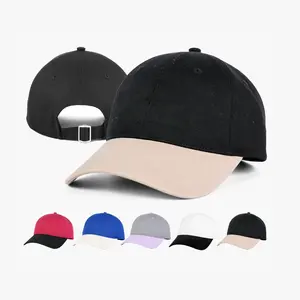 Chapeaux de sport avec logo brodé personnalisé Casquettes de baseball pour hommes en coton brodé en 3D avec blocs de couleurs pour l'extérieur