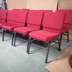 Sillas <span class=keywords><strong>de</strong></span> Iglesia Acolchadas con Estructura Metálica, Sillas <span class=keywords><strong>de</strong></span> Auditorio con Tapicería <span class=keywords><strong>de</strong></span> Tela, Muebles <span class=keywords><strong>de</strong></span> Teatro Apilables y Económicos, <span class=keywords><strong>Venta</strong></span> al Por Mayor - Product Image 6