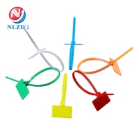 Attaches-câbles en nylon 4x200mm avec étiquettes d'identification pour câbles réseau