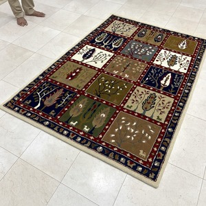 พรมขนสัตว์ทอมือ-สไตล์เปอร์เซีย กาเบห์ ของตกแต่งบ้านสำหรับห้องนั่งเล่น - Product Image 1