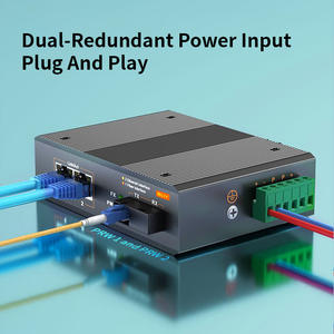 ตัวแปลงสัญญาณมีเดียกิกะบิตอุตสาหกรรม OEM&ODM 1 SFP ไฟเบอร์ + 2 RJ45 โหมดเดี่ยว 20 กม. 1310 นาโนเมตร ตัวแปลงสัญญาณใยแก้วนำแสงสำหรับเครือข่าย FTTH - Product Image 4