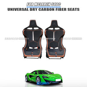 Asiento de Carreras Personalizado para Mclaren 540C, en Cuero Nappa Impermeable y Fibra de Carbono, Modificación de Auto - Product Image 3
