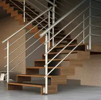Rail de marche d'escalier en acier inoxydable 316, système de haute qualité pour le commerce des balles, l'extérieur en métal