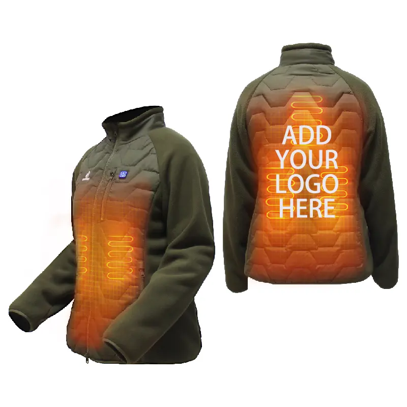 2024 nuevo logotipo personalizado chaqueta de plumón autocalentable abrigo calentado para hombres mujeres Chaleco con chaqueta táctica calentada por USB