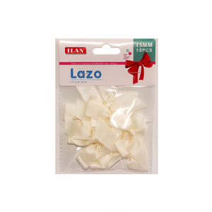 Ruban crème ILAN Lazo 15 mm pour travaux manuels et décorations - Product Image 2